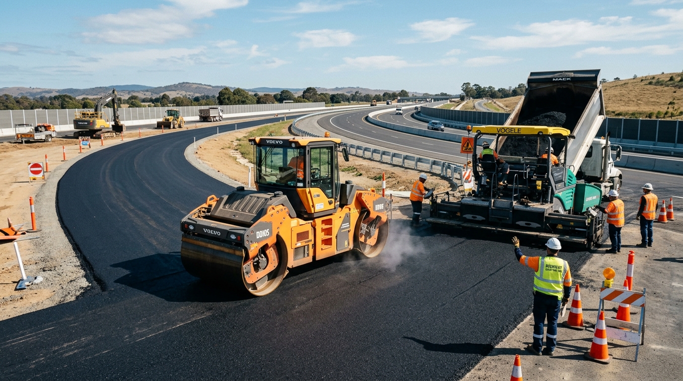 道路・舗装工事の施工写真